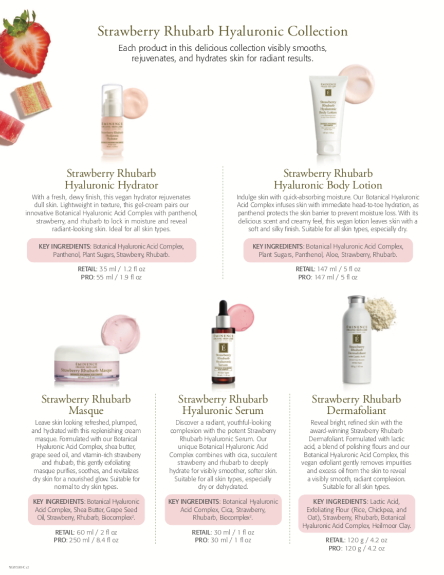 Strawberry Rhubarb collection